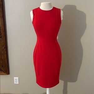 Calvin Klein Red Midi Dress